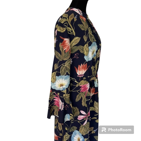 ANN TAYLOR Floral Print Maxi Dress, Size 12, BEAUTIFUL COLOURS, Fall Wedding - Picture 3 of 13